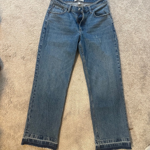 Abercrombie baggy low rise curve love jeans - Picture 1 of 2